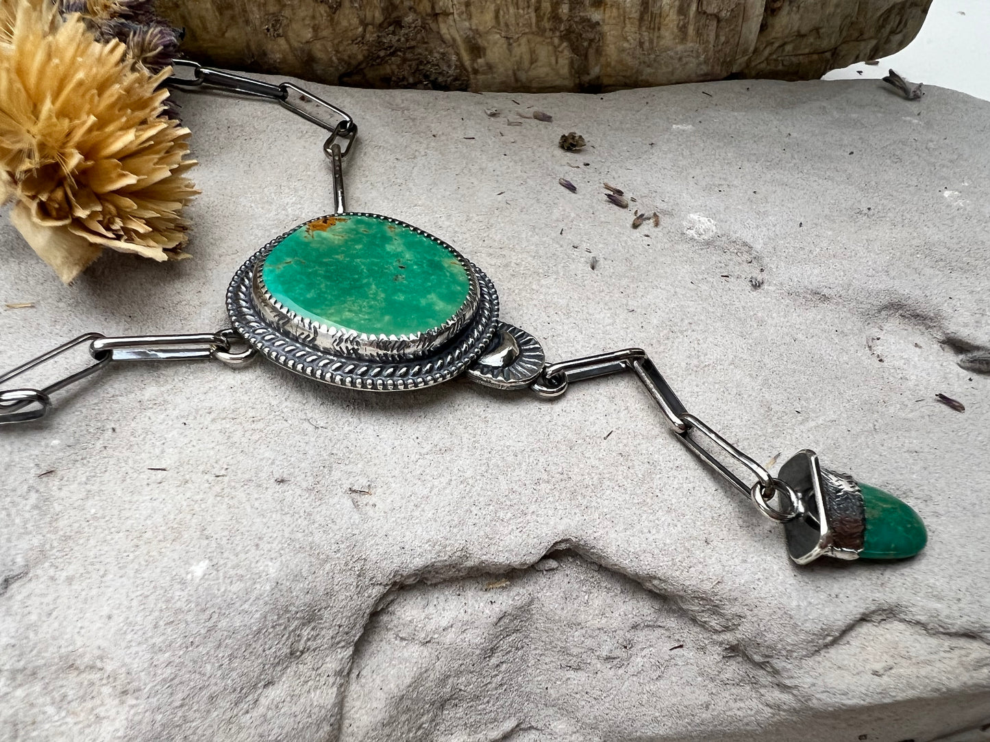 ((Reserved for Alice)) Turquoise Lariat Necklace