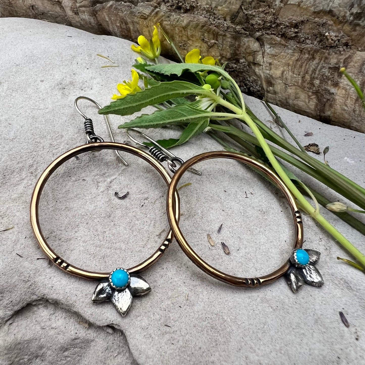 Agave Hoop Earrings