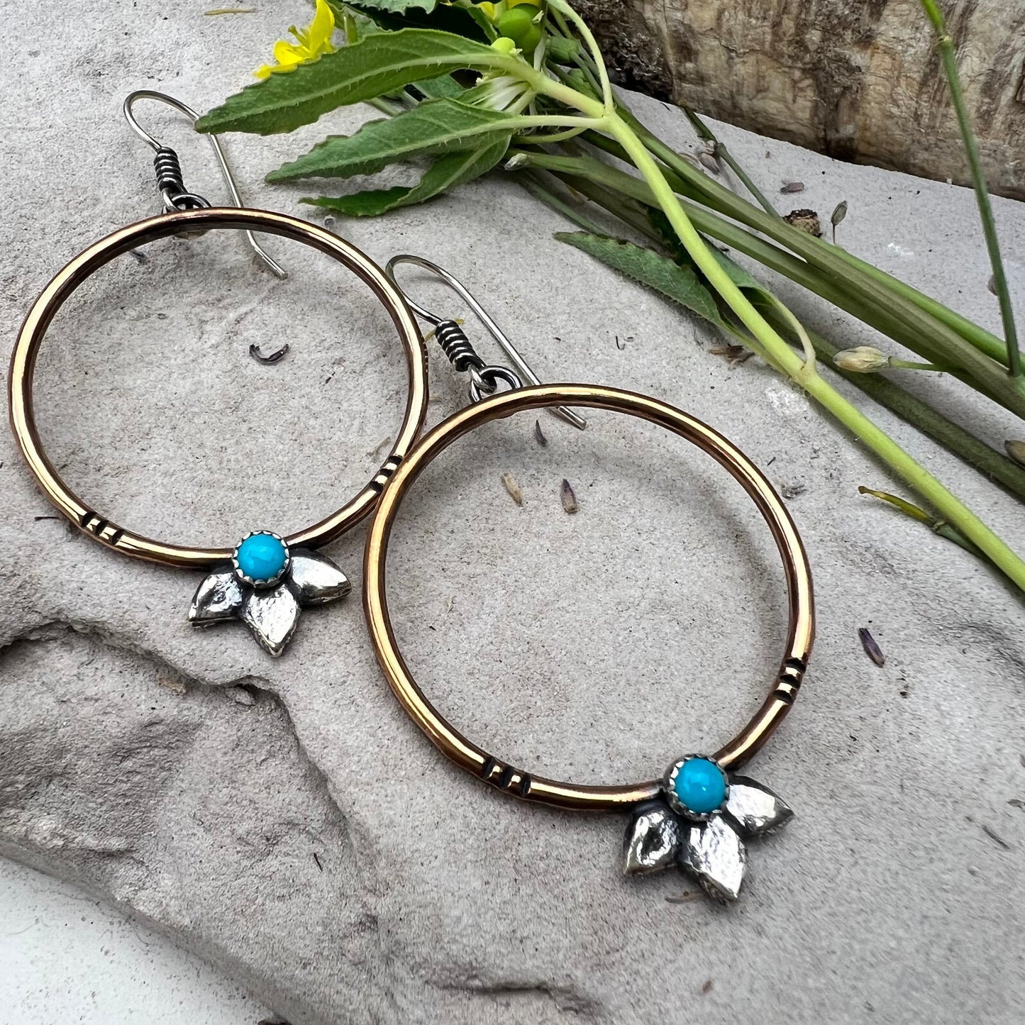 Agave Hoop Earrings