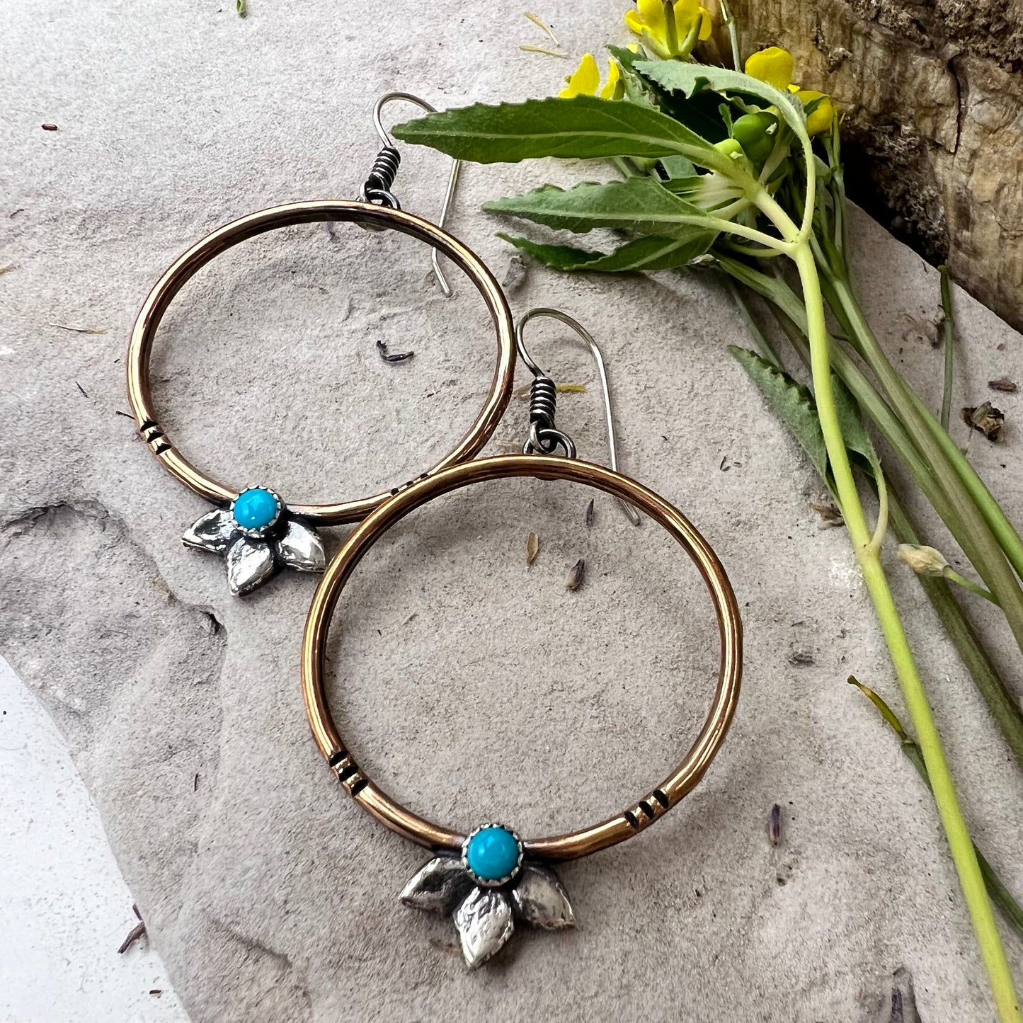Agave Hoop Earrings