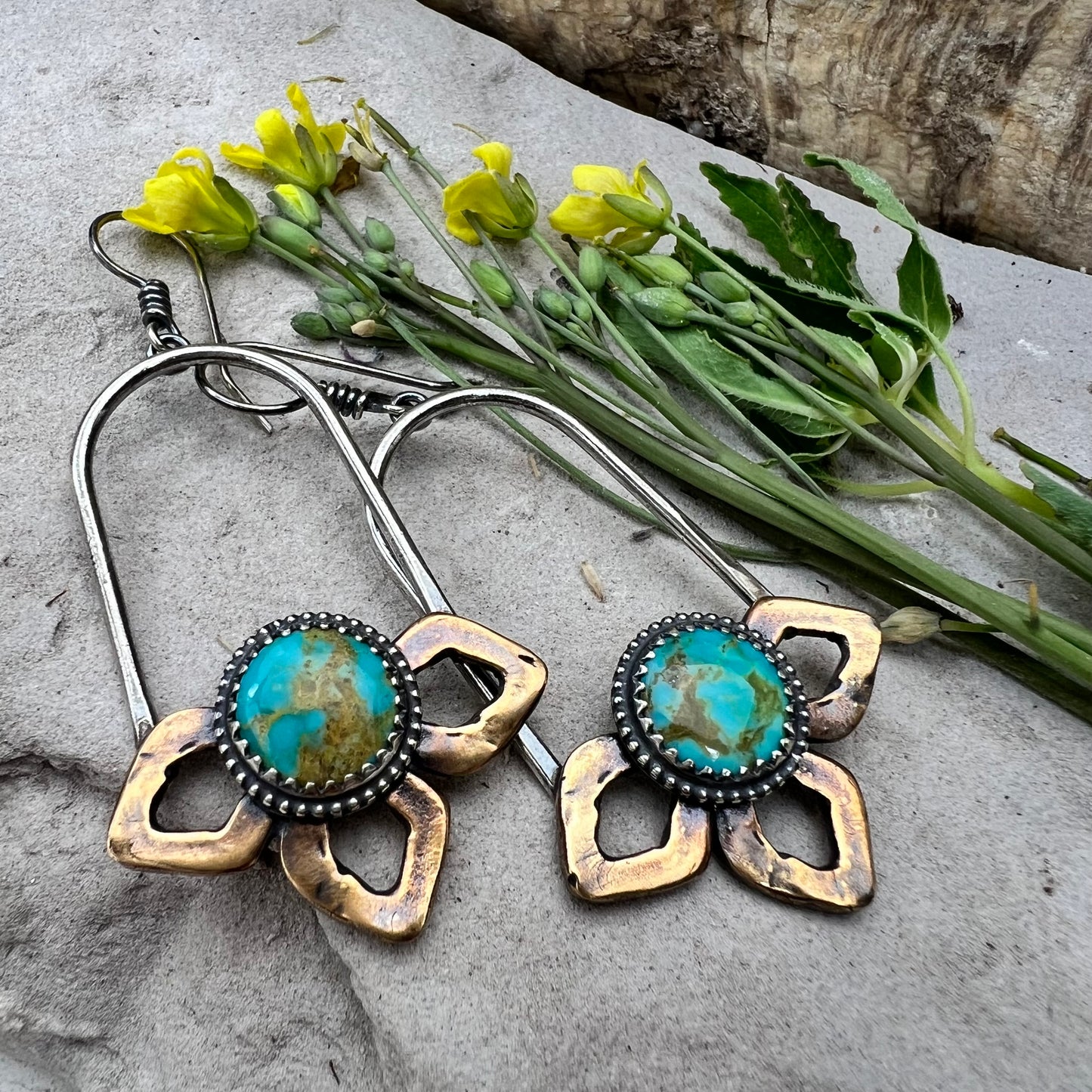 Turquoise Blossom Earrings