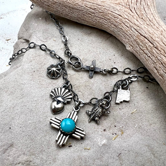 Petite New Mexico Charm Necklace