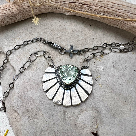 Prasiolite Bloom Necklace