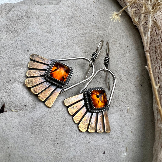 Amber Bloom Earrings