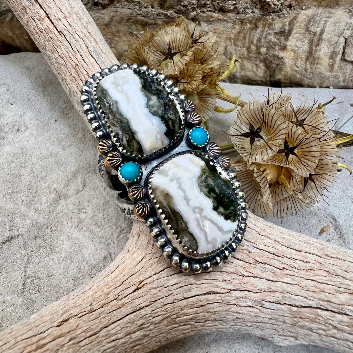 Ocean Jasper Statement Ring