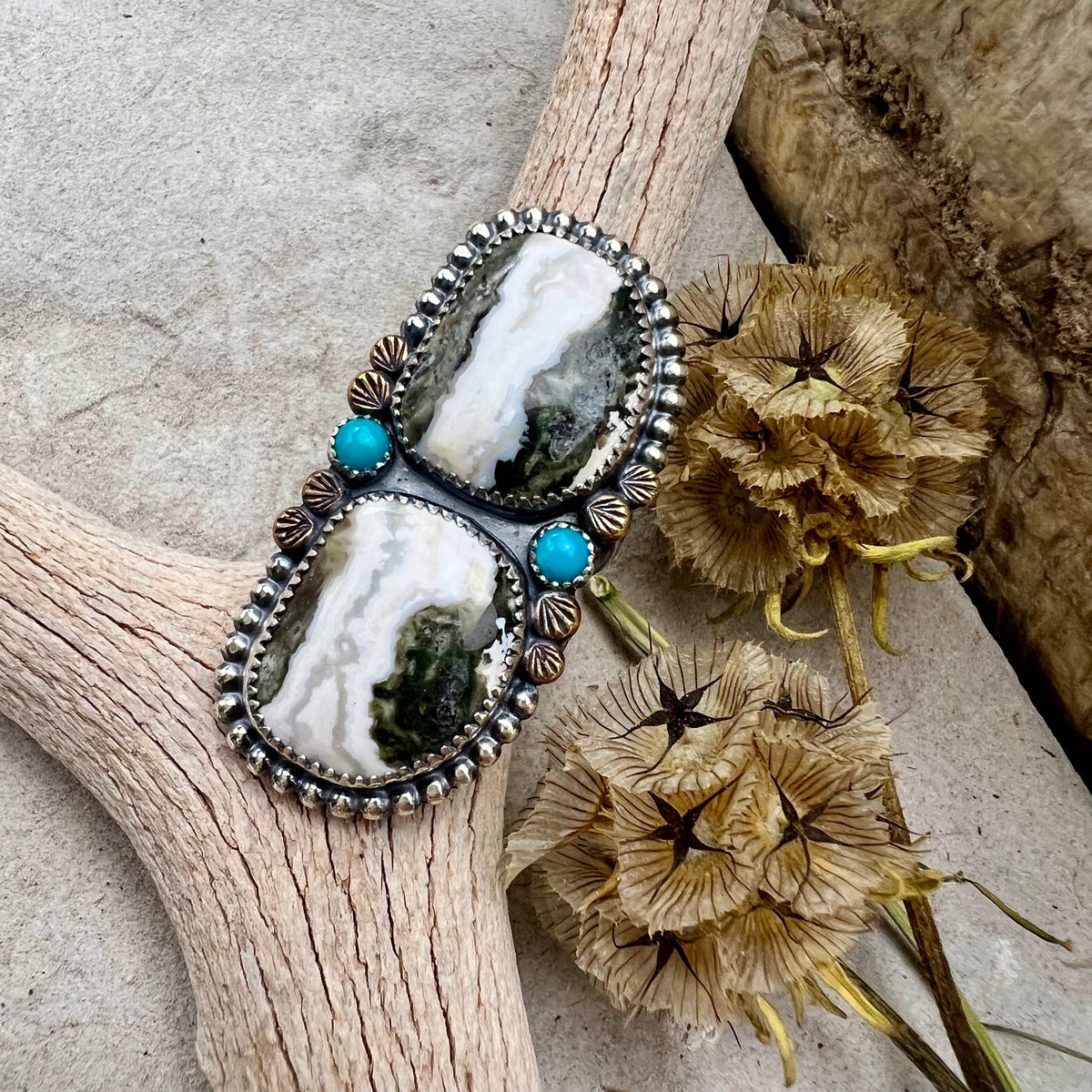 Ocean Jasper Statement Ring