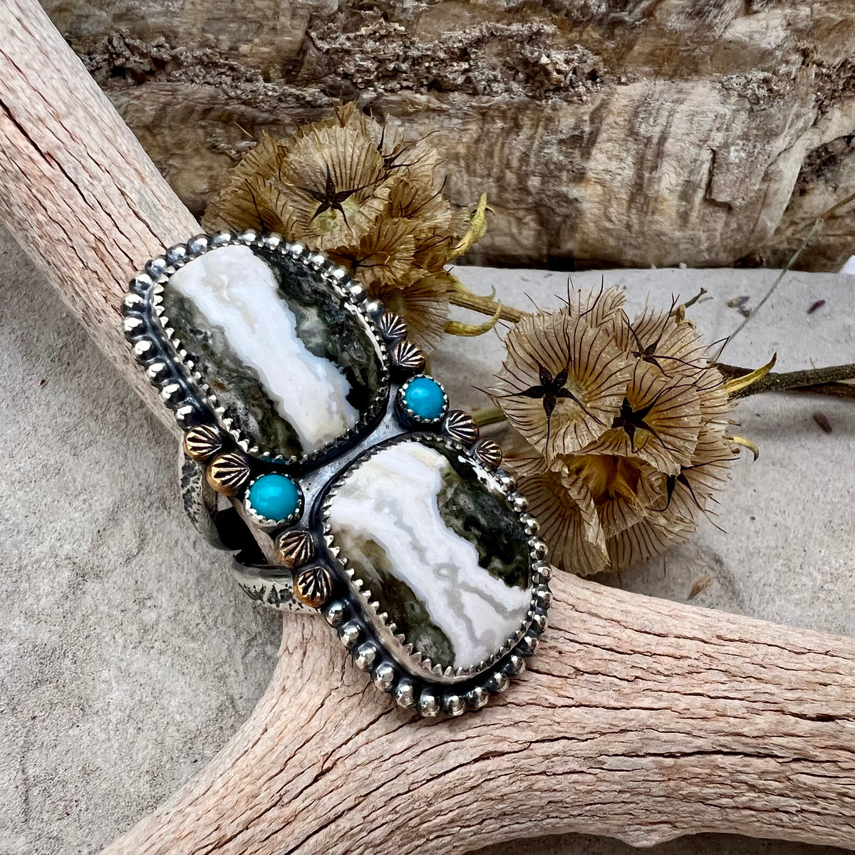 Ocean Jasper Statement Ring