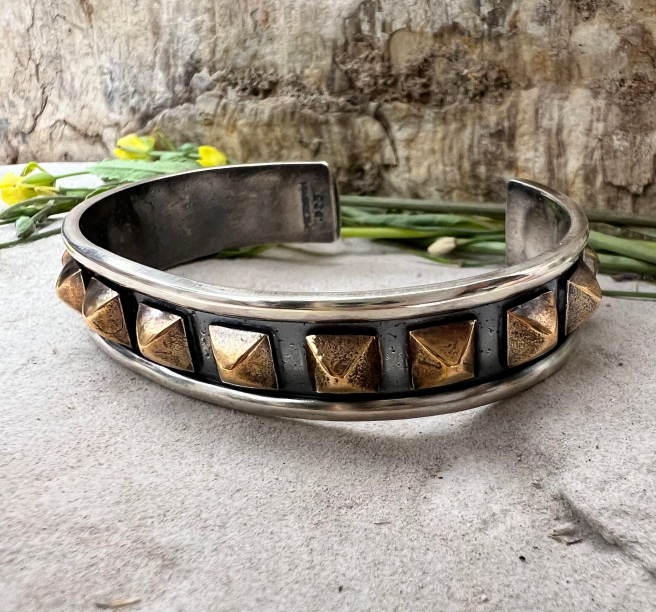 Bronze Concho Cuff