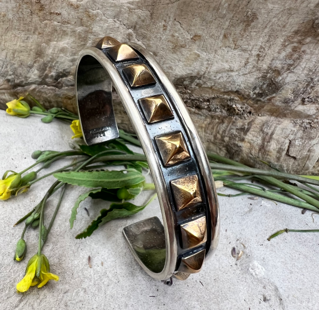 Bronze Concho Cuff