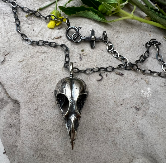 Finch Skull Necklace
