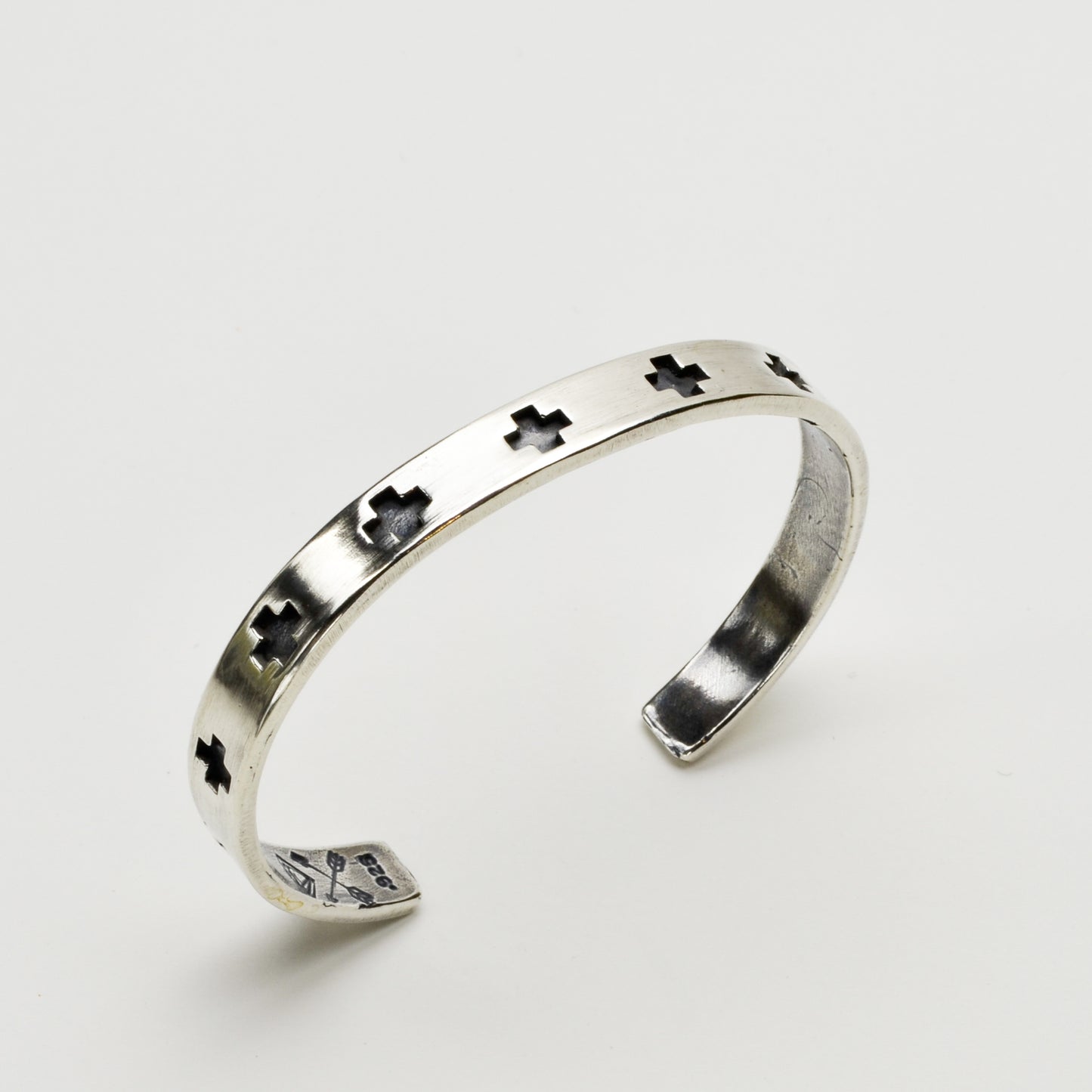 Paths Crossing Cuff Sterling Silver Bracelet