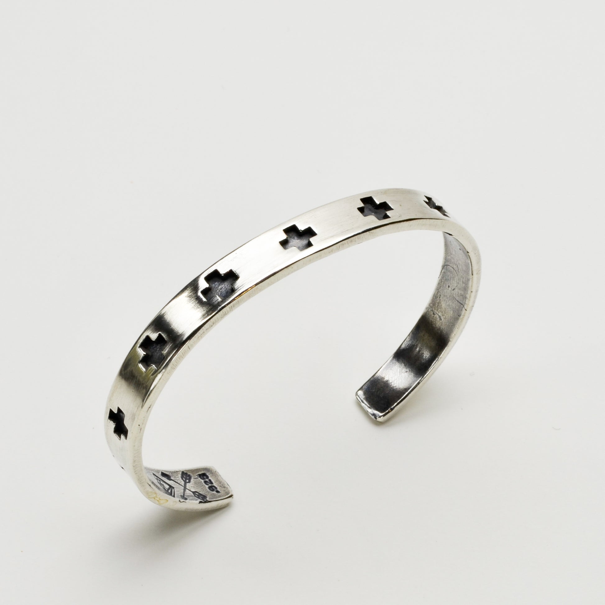 Paths Crossing Cuff Sterling Silver Bracelet