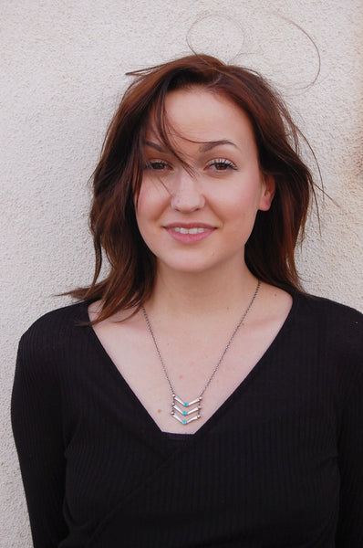 Celestial Ladder Sterling Silver Necklace
