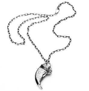 Bear Claw Sterling Silver Necklace