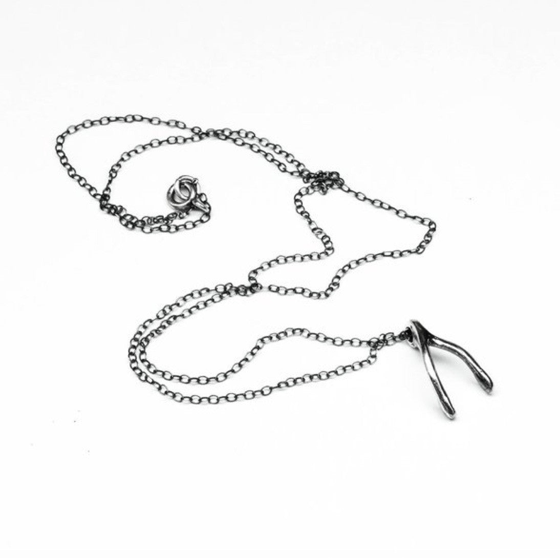 Wishbone Sterling Silver Necklace