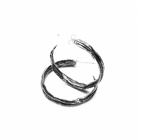 Pod Hoops Sterling Silver Earrings