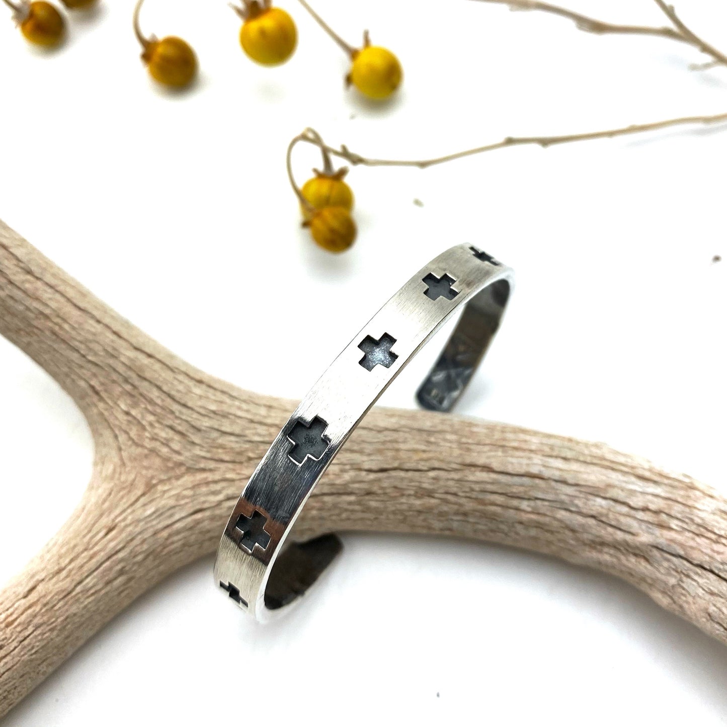 Paths Crossing Cuff Bracelet