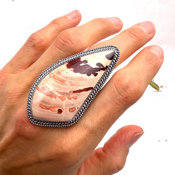 Lahontan Sunset Jasper Statement Ring