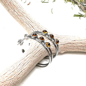 Citrine Hoop Earrings
