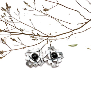 Onyx Cruz Earrings