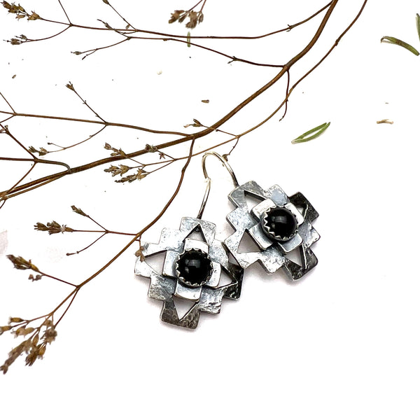 Onyx Cruz Earrings