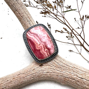 Rhodochrosite Statement Ring