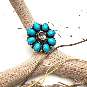 Turquoise Cluster Ring