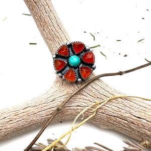 Carnelian Cluster Ring