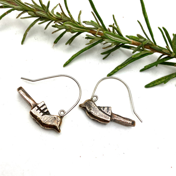 Bronze Blackbird Earrings