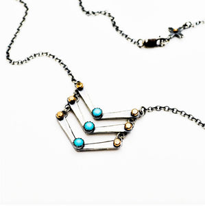 Celestial Ladder Sterling Silver Necklace